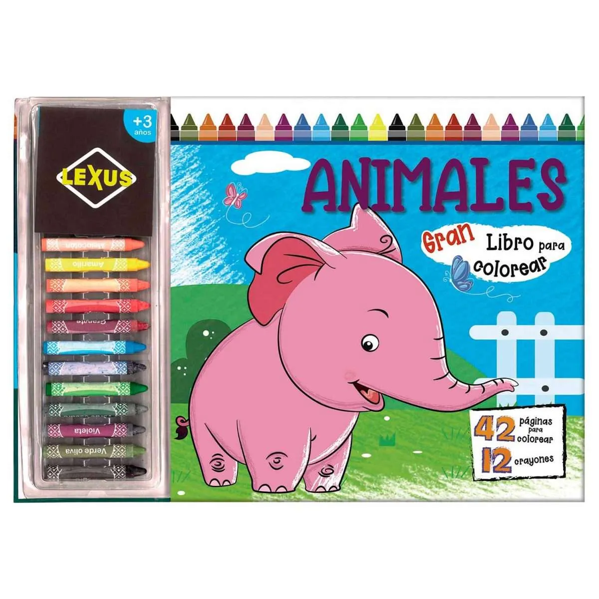 Vamos a pintar Mis animalitos favoritos: libro infantil, tapa blanda, con  guía de color, 28x21 cm