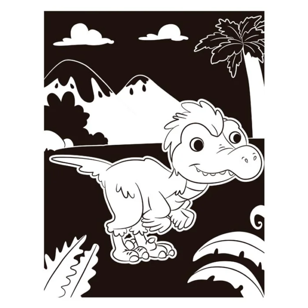 Dinosaurios – Neón Coloreando - Imagen 4