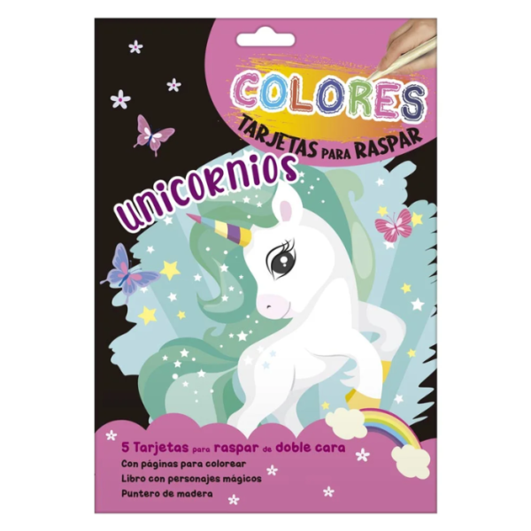 Unicornios – Tarjetas para Raspar